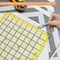 VPVPV 4 Piece Quilting Ruler,Acrylic Square Ruler,Quilting Templates,with Non Slip Rings 50 Pieces(4.5“X4.5”、6“X6”、9.5“X9.5”、12.5“X12.5”)